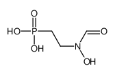 2-[formyl(hydroxy)amino]ethylphosphonic acid结构式