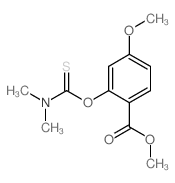 Methyl 2-[(dimethylcarbamothioyl)-oxy]-4-methoxybenzoate结构式