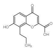 7-羟基-4-氧代-8-丙基-4H-色烯-2-羧酸结构式