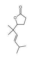 (+/-)-5-(1,1,4-trimethyl-pent-2t-enyl)-dihydro-furan-2-one Structure