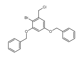 3,5-dibenzyloxy-2-bromobenzyl chloride Structure