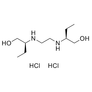 Ethambutol dihydrochloride Structure