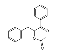 2-acetyloxy-1,3-diphenyl-1-butanone Structure