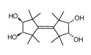 (Z)-(3S,4R,3'S,4'R)-2,2,5,5,2',2',5',5'-Octamethyl-bicyclopentylidene-3,4,3',4'-tetraol结构式