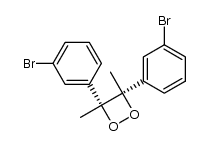 (3S,4R)-3,4-bis(3-bromophenyl)-3,4-dimethyl-1,2-dioxetane Structure