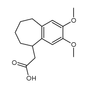 (2,3-dimethoxy-6,7,8,9-tetrahydro-5H-benzocyclohepten-5-yl)-acetic acid结构式