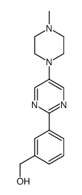 {3-[5-(4-methylpiperazin-1-yl)pyrimidin-2-yl]phenyl}-methanol Structure
