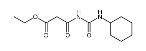 Ethyl 3-(3-cyclohexylureido)-3-oxopropanoate结构式