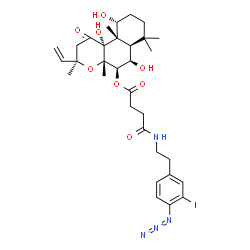 3-iodo-4-azidophenethylamido-7-O-succinyldeacetylforskolin structure