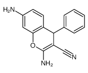 2,7-diamino-4-phenyl-4H-chromene-3-carbonitrile Structure