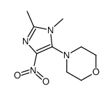 4-(2,3-dimethyl-5-nitroimidazol-4-yl)morpholine Structure
