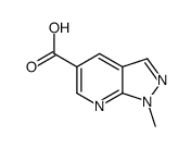 1-METHYL-1H-PYRAZOLO[3,4-B]PYRIDINE-5-CARBOXYLIC ACID结构式