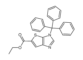ethyl 3-trityl-3H-thieno(2,3-d)imidazole-5-carboxylate结构式