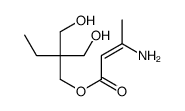 2,2-bis(hydroxymethyl)butyl 3-aminobut-2-enoate结构式