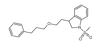 1-methanesulfonyl-3-[2-(3-phenylpropoxy)ethyl]-2,3-dihydro-1H-indole Structure