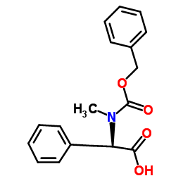 N-[(Benzyloxy)carbonyl]-N-methyl-D-phenylalanine结构式
