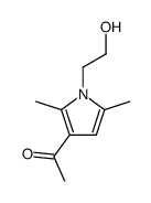 1-[1-(2-hydroxyethyl)-2,5-dimethylpyrrol-3-yl]ethanone结构式