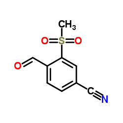 4-甲酰基-3-(甲基磺酰基)苯甲腈图片