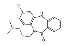 2-chloro-5-[3-(dimethylamino)propyl]-11H-benzo[b][1,4]benzodiazepin-6-one Structure