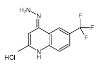 4-Hydrazino-2-methyl-6-trifluoromethylquinoline hydrochloride结构式