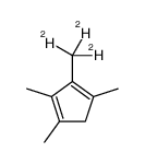 1,2,4-trimethyl-3-(trideuteriomethyl)cyclopenta-1,3-diene结构式