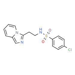 4-Chloro-N-[2-(imidazo[1,5-a]pyridin-3-yl)ethyl]benzenesulfonamide structure