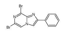 6,8-dibromo-2-phenylimidazo[1,2-a]pyrazine结构式