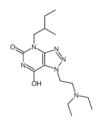 1-[2-(diethylamino)ethyl]-4-(2-methylbutyl)triazolo[4,5-d]pyrimidine-5,7-dione结构式