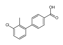 4-(3-chloro-2-methylphenyl)benzoic acid结构式