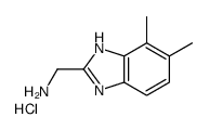 1-(4,5-Dimethyl-1H-benzimidazol-2-yl)methanamine hydrochloride (1 :1)结构式