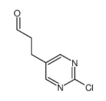 3-(2-chloropyrimidin-5-yl)propanal结构式