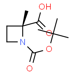 (2R)-1-[(tert-butoxy)carbonyl]-2-methylazetidine-2-carboxylic acid Structure