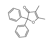 4,5-dimethyl-2,2-diphenyl-2,3-dihydrofuran-3-one结构式