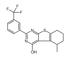 5-methyl-2-[3-(trifluoromethyl)phenyl]-5,6,7,8-tetrahydro-3H-[1]benzothiolo[2,3-d]pyrimidin-4-one Structure