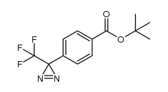 4-[3-(trifluoromethyl)-3H-diazirin-3-yl]benzoic acid tert-butyl ester结构式