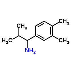 1-(3,4-Dimethylphenyl)-2-methyl-1-propanamine结构式