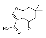 6,6-二甲基-4-氧代-4,5,6,7-四氢苯并呋喃-3-羧酸结构式
