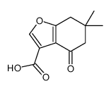 6,6-DIMETHYL-4-OXO-4,5,6,7-TETRAHYDRO-1-BENZOFURAN-3-CARBOXYLIC ACID structure