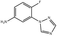 4-Fluoro-3-(1H-1,2,4-triazol-1-yl)aniline Structure