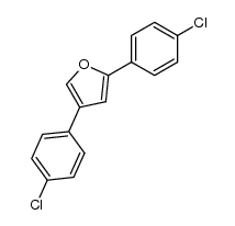 2,4-Bis[4-chlorophenyl]furan Structure