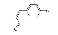 (Z)-4-(4-chlorophenyl)-3-methylbut-3-en-2-one Structure