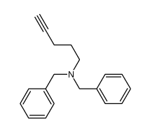 N,N-dibenzylpent-4-ynylamine结构式