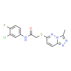 N-(3-Chloro-4-fluorophenyl)-2-[(3-methyl[1,2,4]triazolo[4,3-b]pyridazin-6-yl)sulfanyl]acetamide Structure