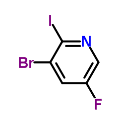 3-Bromo-5-fluoro-2-iodo-pyridine Structure