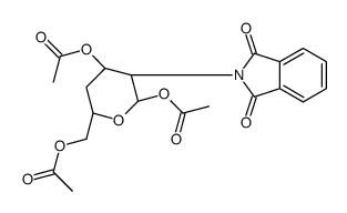 Acetyl 2-Deoxy-2-phthalimido-4-deoxy-3,6-di-O-acetyl--D-glucopyranoside结构式