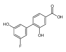 4-(3-fluoro-5-hydroxyphenyl)-3-hydroxybenzoic acid Structure