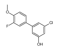 3-chloro-5-(3-fluoro-4-methoxyphenyl)phenol结构式