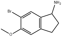 6-Bromo-5-methoxy-indan-1-ylamine Structure