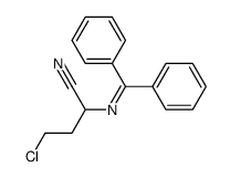 4-chloro-2-((dihenylmethylene)amino)butyronitrile Structure