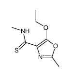 4-Oxazolecarbothioamide,5-ethoxy-N,2-dimethyl-(9CI) Structure